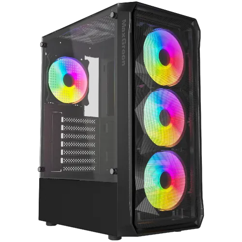 MaxGreen 825-V2 Mid-Tower ARGB ATX Gaming Case