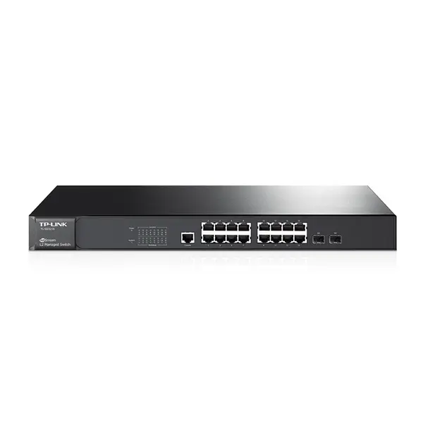 TP-LINK T2600G-18TS (TL-SG3216) 16-Port Gigabit L2 Managed Switch with 2 SFP Slots