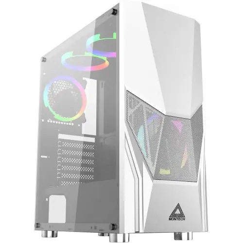 [04477] Montech Fighter 500 White ATX Mid Tower Gaming Case