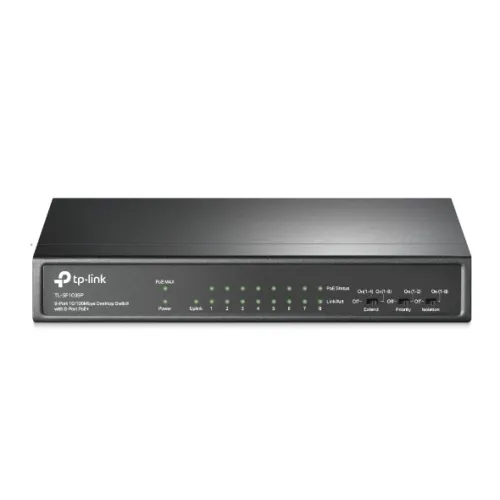 [05982] TP-Link TL-SF1009P 9-Port 10/100Mbps Desktop Switch with 8-Port PoE