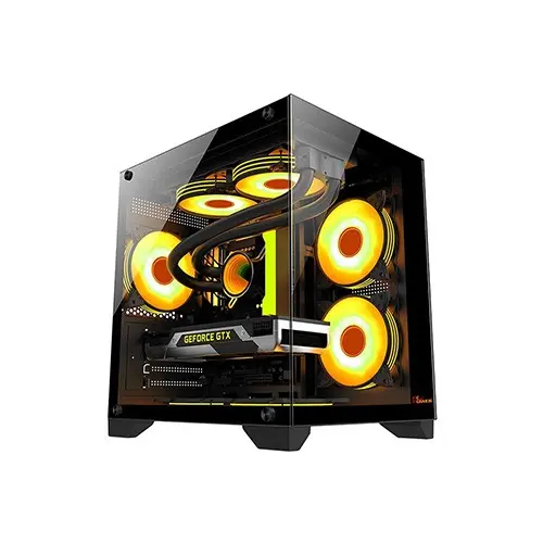  PC Power OCEAN VIEW BK M-Atx Mid Tower Gaming Case (With 7 ARGB)