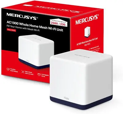 Mercusys Halo H50G AC1900 Dual Band Gigabit Mesh Router (1 Pack)
