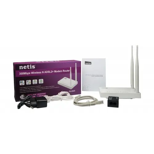 [04567] Netis DL4323 300Mbps Wireless N ADSL2+ Modem Router