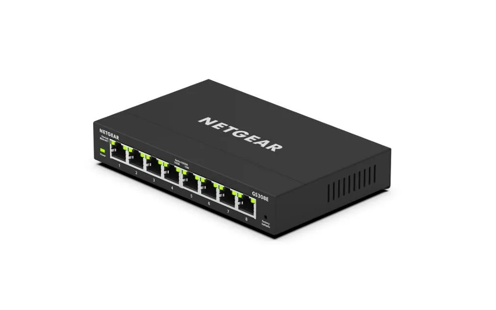 Netgear GS308E 8-PORT GIGABIT SMART MANAGED PLUS DESKTOP SWITCH