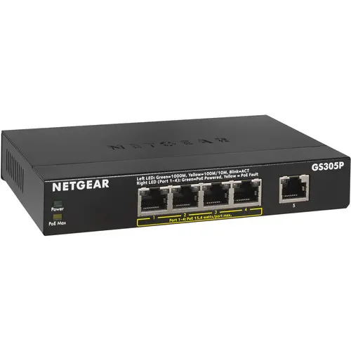 [04534] Netgear GS305P 5-Port Gigabit Desktop Switch