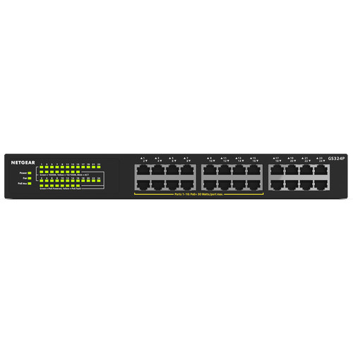 [04541] Netgear GS324P 24-Port Gigabit PoE Unmanaged Switch