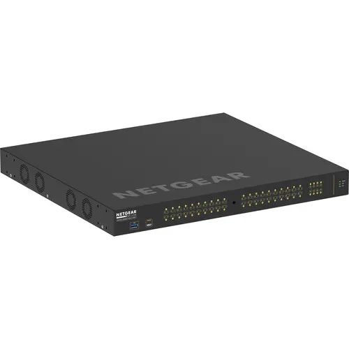 [0003377] Netgear AV Line M4250 GSM4248PX 40-Port Gigabit PoE+ Compliant Managed AV Switch with SFP+ (960W)