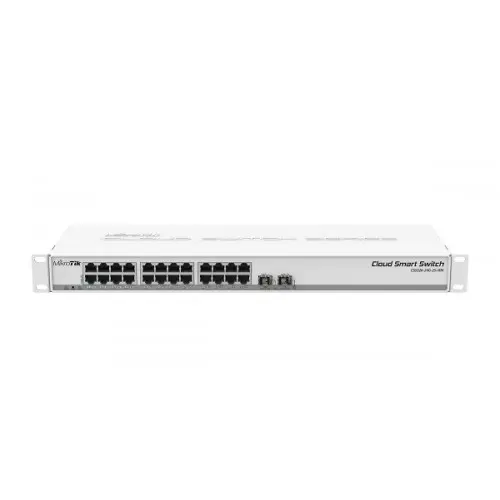 [04447] Mikrotik CSS326-24G-2S+RM SwOS powered 24 port Gigabit Ethernet switch with two SFP+ ports in 1U rackmount case