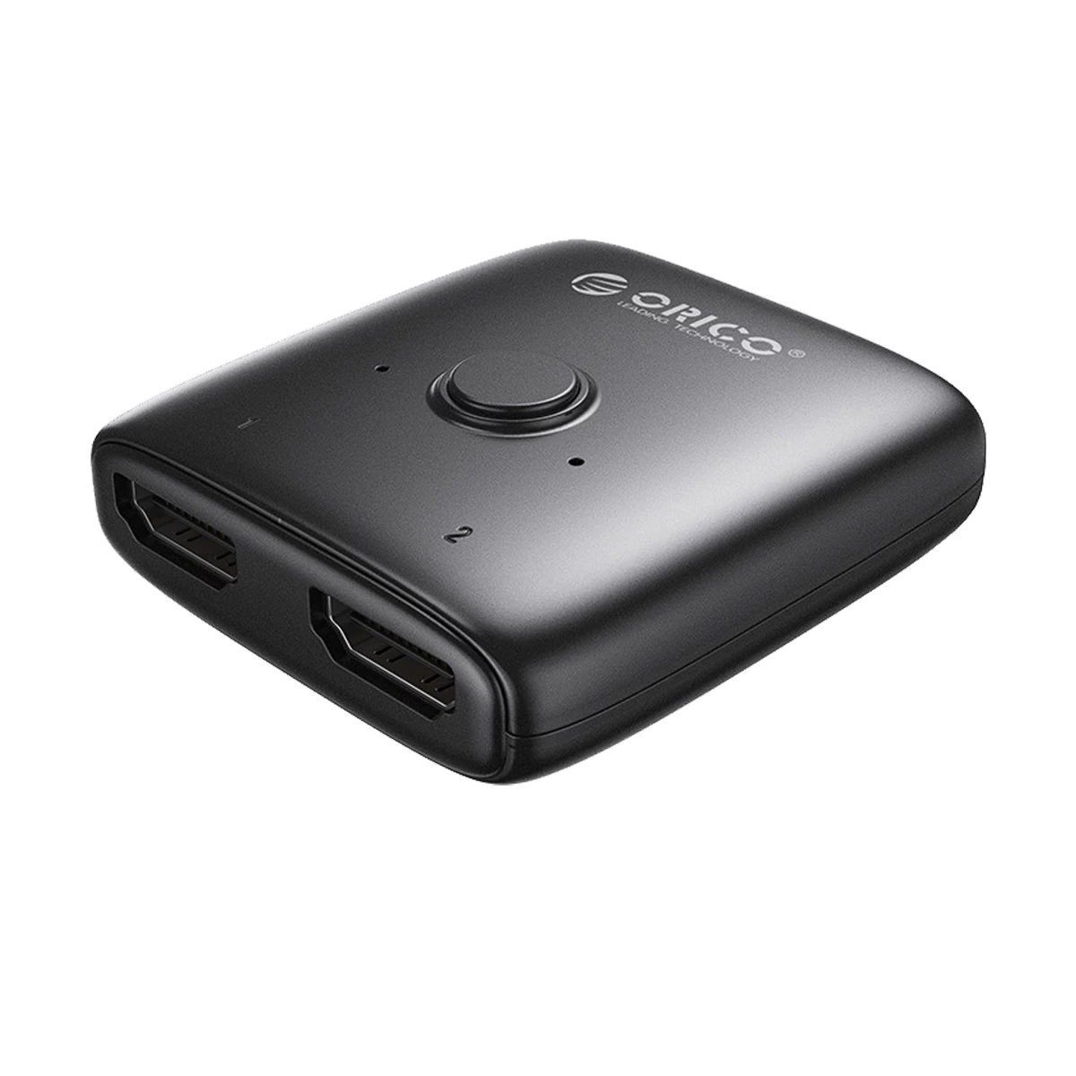 ORICO HDMI Female to Female Black Splitter bi-directional 4K@60Hz With Switch # 2 in 1 out, HS2-A1-BK-EP