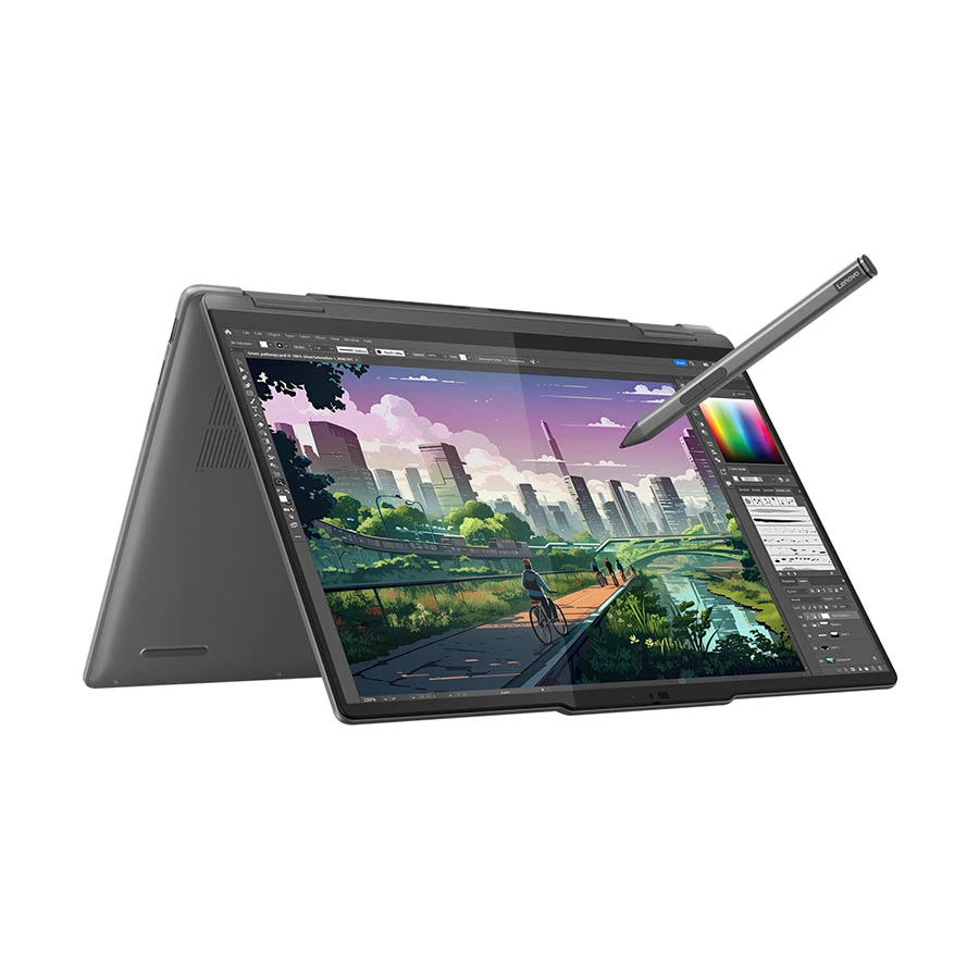 Lenovo Yoga 7 2-in-1 14AHP9 AMD Ryzen 5 8640HS 16GB RAM, 1TB SSD AI Optimized Storm Grey Laptop#83DK004SLK 
