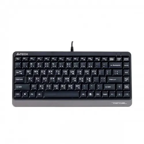 [00413] A4TECH FK11 USB Mini Keyboard With Bangla Black 