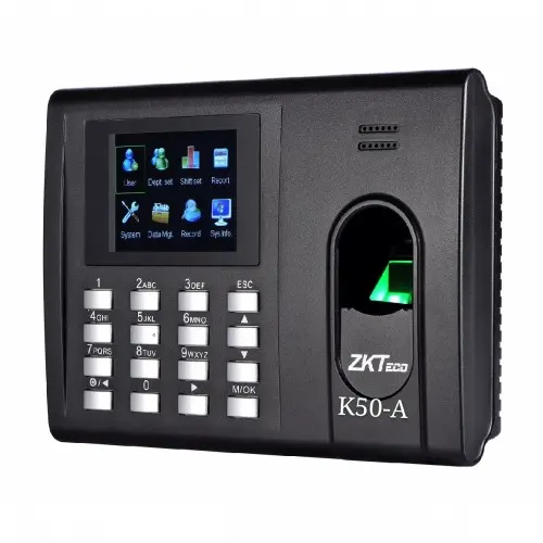 [0003675] ZKTeco K50A Fingerprint Time Attendance & Access Control Terminal with Adapter