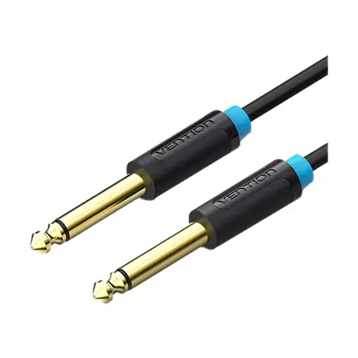 [07069] VENTION BAABJ 6.5mm Male to Male, 5 Meter, Black Audio Cable #BAABJ