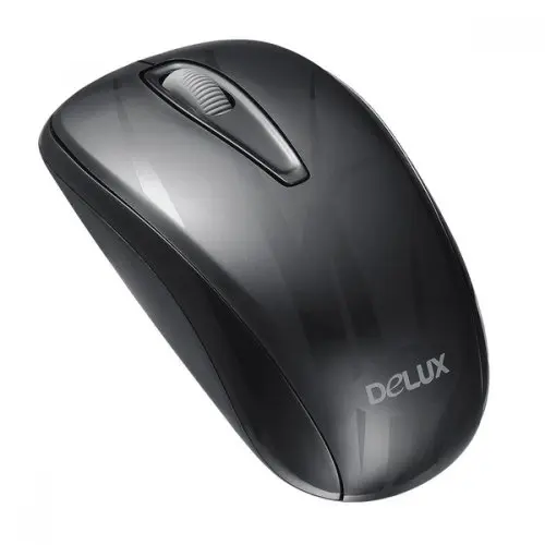 Delux M107GX Wireless Mouse Black 