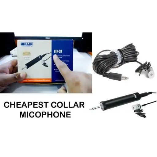 [0000037] Ahuja UTP-30 Unidirectional Condenser Tie-Clip Microphone 