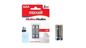 [04137] MAXELL AAA (2 PACK) ALKALINE BATTERY 