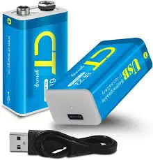 9V RECHARGEABLE BATTERY 