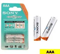 [05511] SONY AAA (2 PACK) XTRALIFE RECHARGEABLE BATTERY