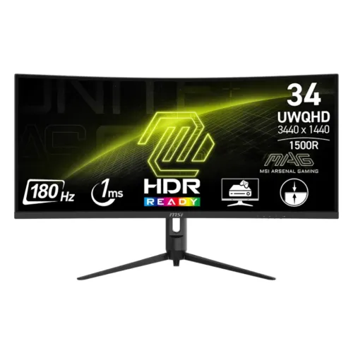 [04195] MSI MAG 342CQR E2 34" UWQHD 180Hz VA Curved Gaming Monitor