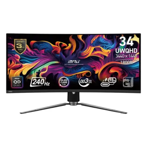 [04200] MSI MPG 341CQPX QD-OLED 34" UWQHD 240Hz Curved Gaming Monitor