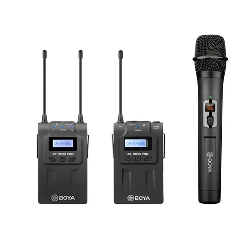 [01129] Boya BY-WM8 Pro-K4 UHF Dual-Channel Wireless Microphone System