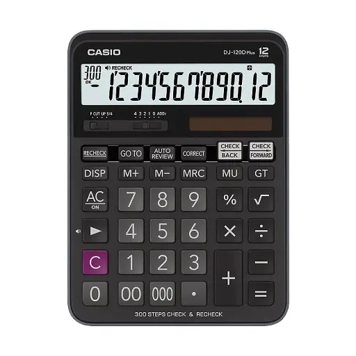 [0004049] Casio DJ-120D Plus Check & Recheck Desktop Calculator #CB151