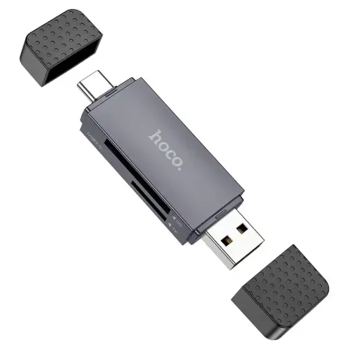 [03585] Hoco HB45 Spirit 2-in-1 USB & Type-C 2.0 Card Reader 