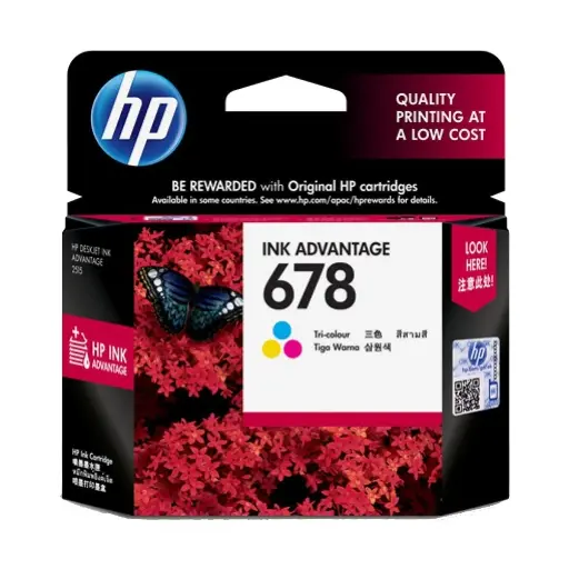 [03244] HP 678 Tri-color Original Ink Advantage Cartridge (CZ108AA)