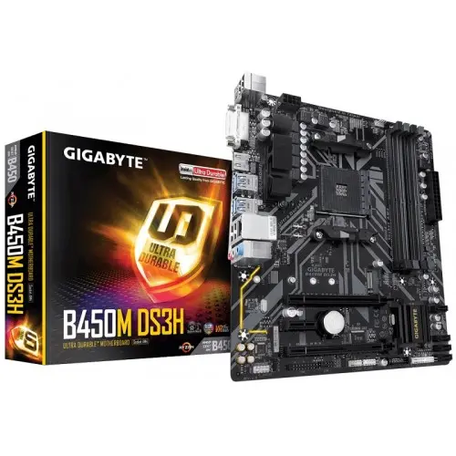 [02560] GIGABYTE B450M DS3H AM4 AMD Micro ATX Motherboard
