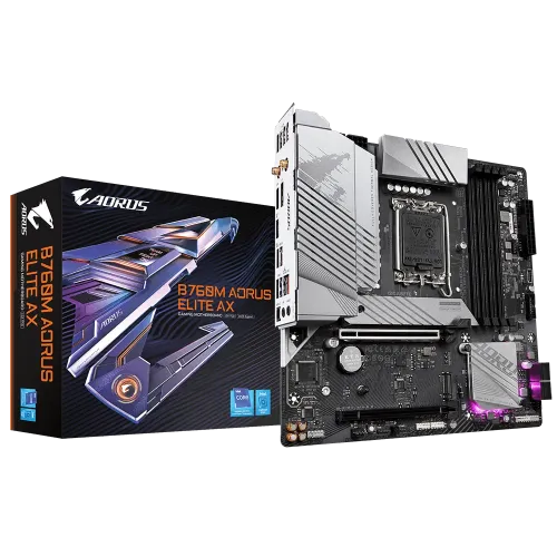 [02581] GIGABYTE B760M AORUS ELITE AX DDR5 mATX Motherboard