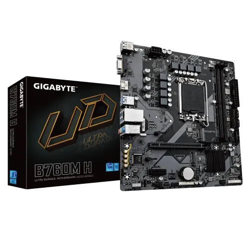 [02595] GIGABYTE B760M H DDR5 Micro ATX Motherboard