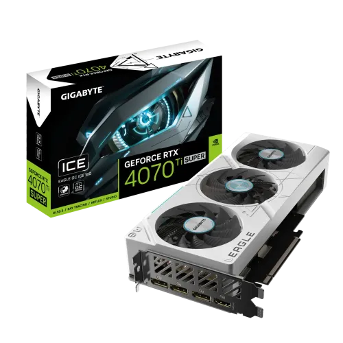 GIGABYTE GeForce RTX 4070 Ti SUPER EAGLE OC ICE 16GB GDDR6X Graphics Card