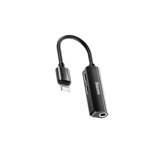 [01002] Baseus 3-IN-1 IP MALE TO DUAL IP & 3.5MM FEMALE ADAPTER L52