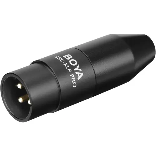 [01063] Boya 35C-XLR Pro Mini-Jack to XLR Adapter with Power Converter