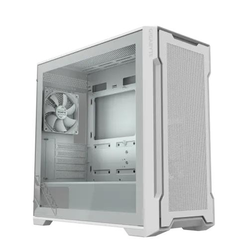 [02596] GIGABYTE C102 Glass Ice Mid Tower White Micro ATX Gaming Desktop Casing