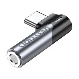 VENTION BGWH0 Type-C Male to 3.5mm Female, Gray Audio Converter #BGWH0