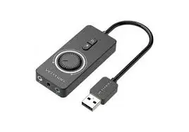 [0004569] VENTION USB 0.5M EXTERNAL SOUND CARD WITH VOLUME CONTROL#CDRBD