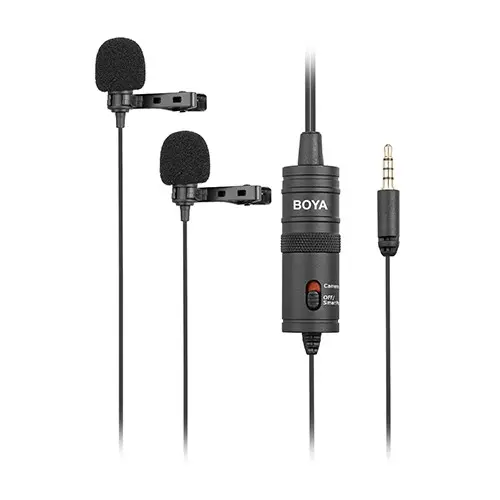 [0000045] Boya BY-M1DM Dual Omni Directional Lavalier Microphone