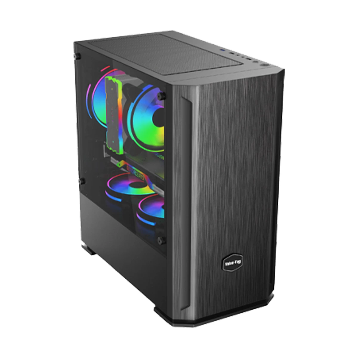 Value Top VT-B705 Mid Tower Black ATX Desktop Gaming Casing