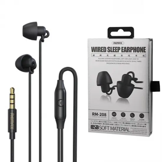 Remax RM-208 Hands Free Wired Sleep Earphone