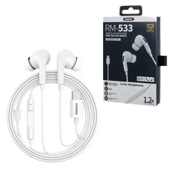 Remax RM-533 Type-C Wired In-Ear Headphone