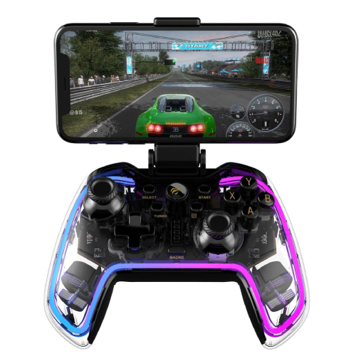 HAVIT G158BT Pro Transparent RGB Bluetooth Vibration Gamepad