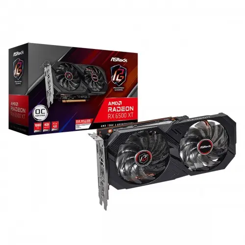 [00549] ASRock Radeon RX 6500 XT Phantom Gaming D 4GB OC GDDR6 Graphics Card