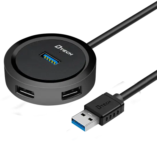 DTECH TYPE-C TO USB 3.0 HUB 4PORT 1.2M CABLE #DT-3327A