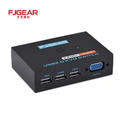 FJGEAR FJ-201UA 2 PORT AUTO KVM SWITCH