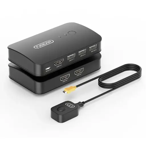 [0005298] FJ-HK201 4K 2 Port HDMI KVM Switch