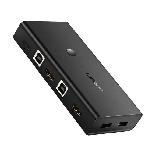 [06475] UGREEN CM200 (50744) KVM Black Network Switch # 50744