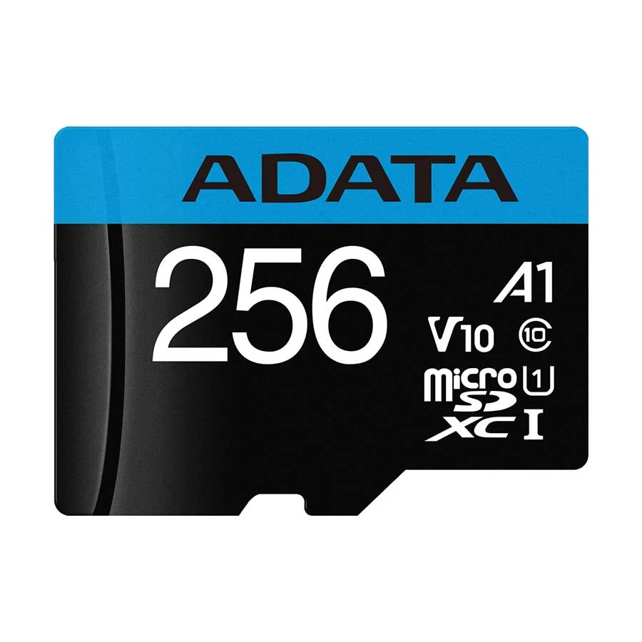 Adata Premier 256GB MicroSDXC/SDHC UHS-I Class 10 V10 Memory Card with Adapter #AUSDX256GUICL10A1-RA1