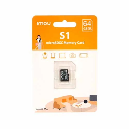 [0005635] Imou Memory Card 64GB High Speed Class 10 Micro SD - microSDXC Card