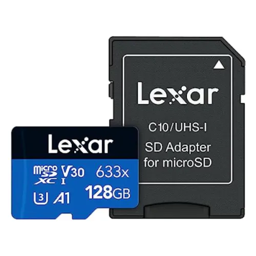 [0005641] Lexar High-Performance 633x 128GB MicroSDXC UHS-I Memory Card with Adapter